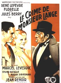 Le crime de Monsieur Lange - affiche du film