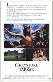 Greystoke, la lgende de Tarzan - affiche du film