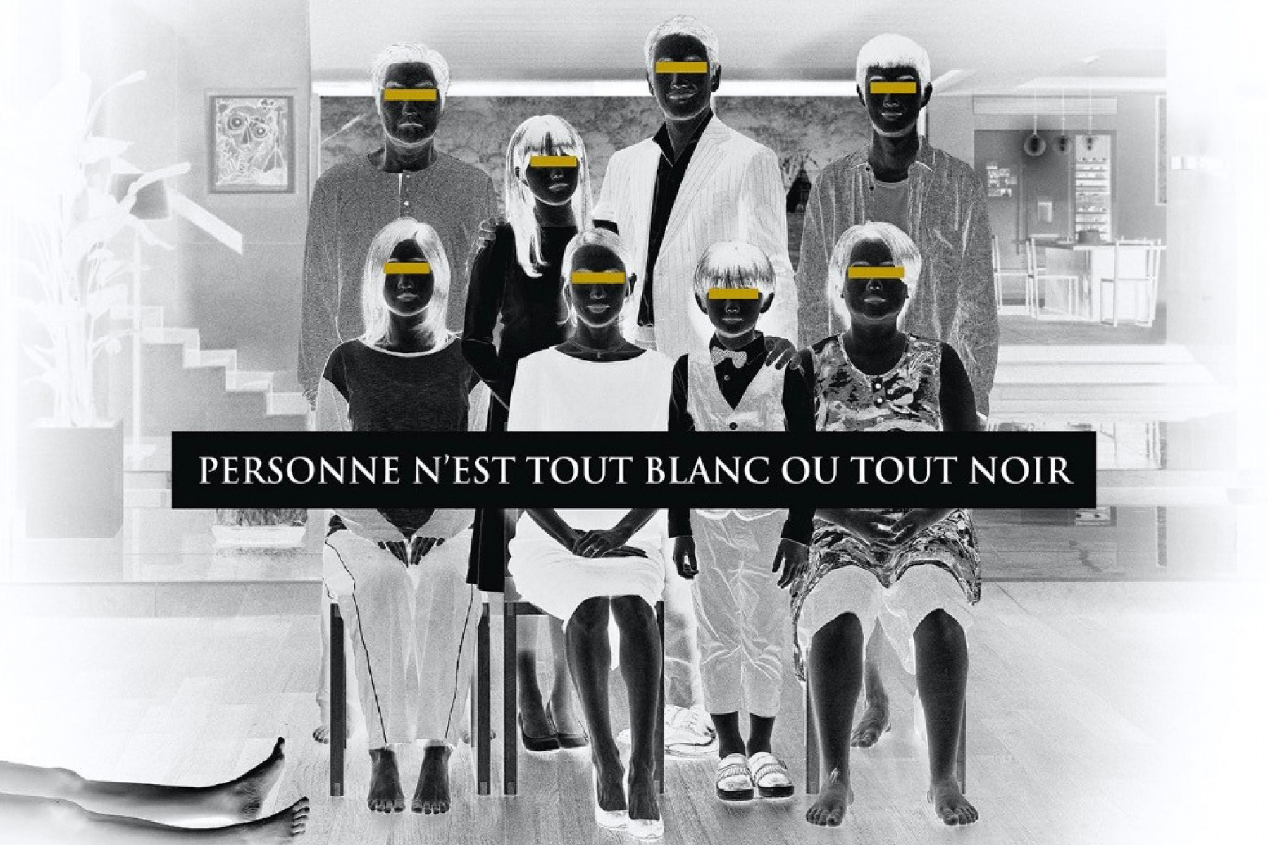 Prasite - version noir et blanc - affiche du film