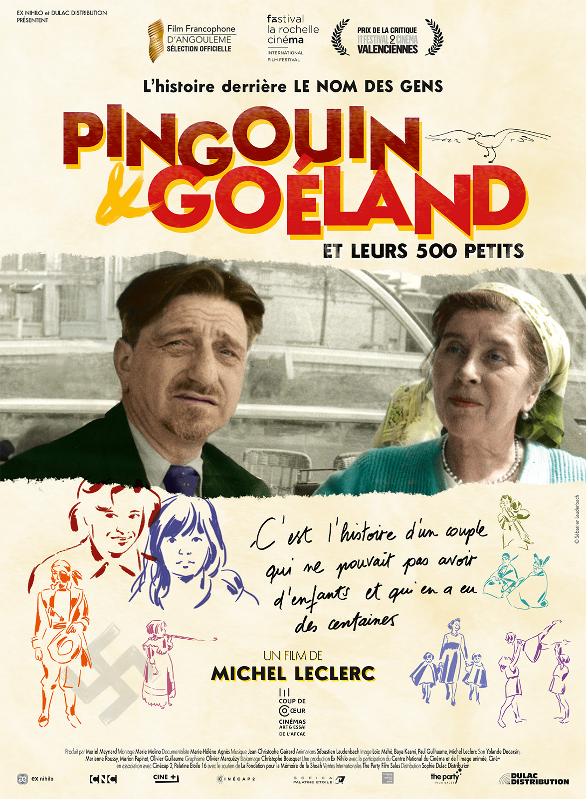 Pingouin et Goland et leurs 500 petits - affiche du film
