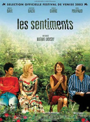 Les sentiments - affiche du film