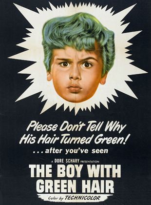 Le garon aux cheveux verts - affiche du film