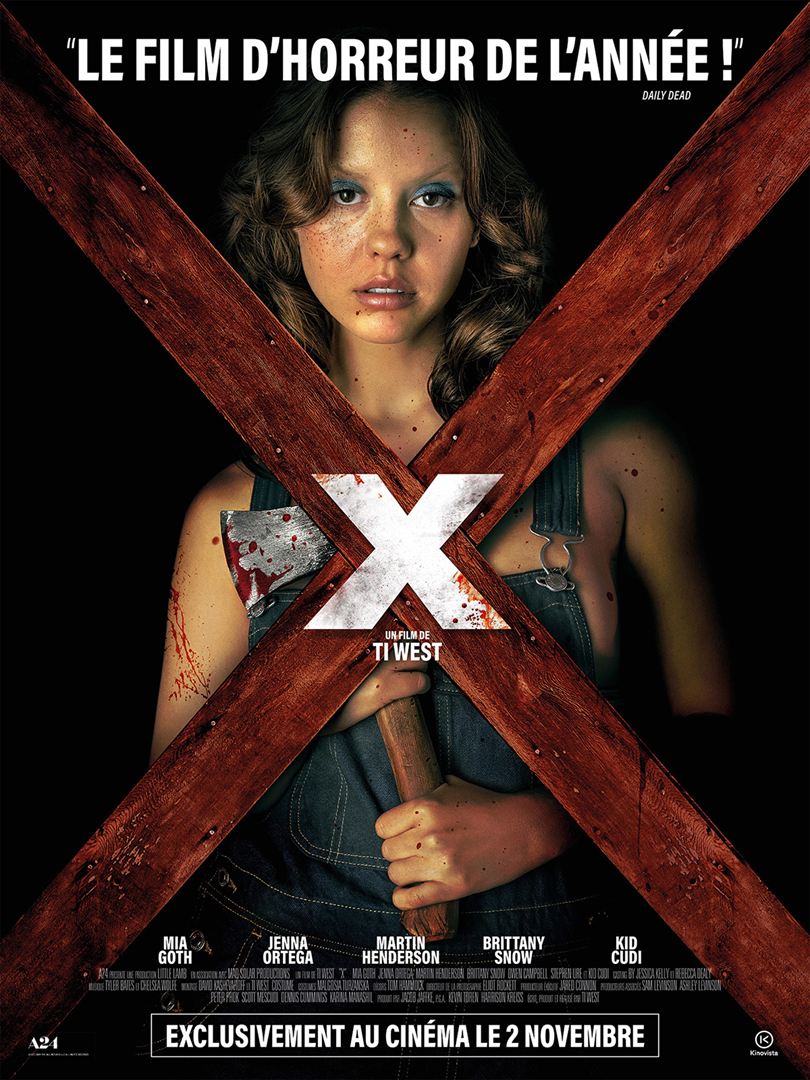 X (horreur) - affiche du film