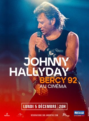 Johnny Hallyday - Bercy 92 - affiche du film