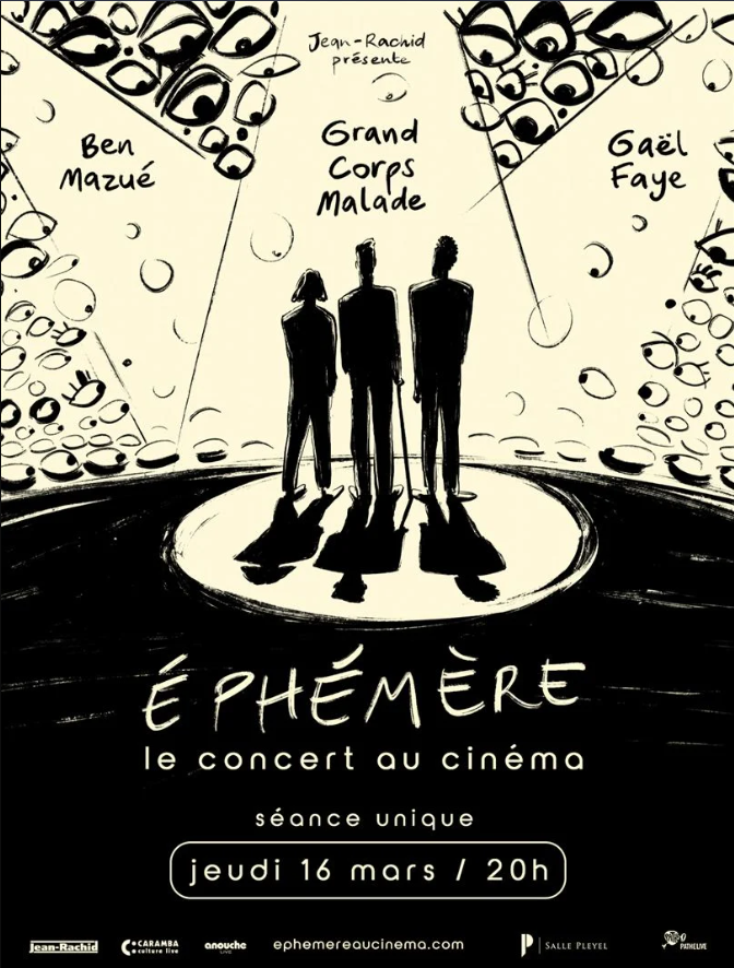 Ephemere - Le concert au cinma - affiche du film
