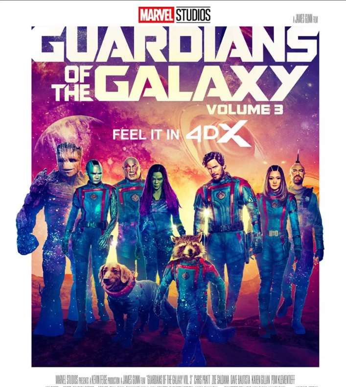Les gardiens de la Galaxie 3 - affiche du film