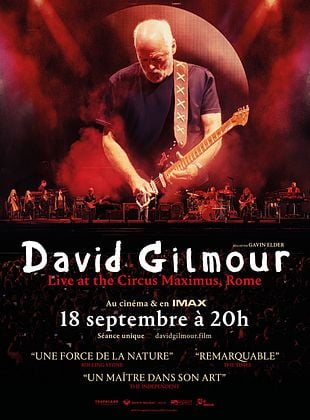 David Gilmour Live at the Circus Maximus, Rome - affiche du film