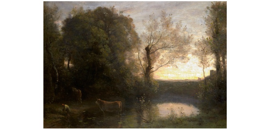 Paysage, soleil couchant – Camille Corot